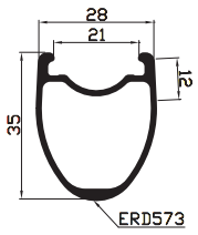 700c 28mm wide 35mm deep carbon tubeless rims