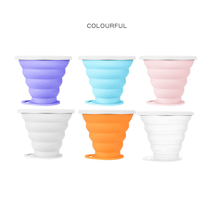 Collapsible silicone cup