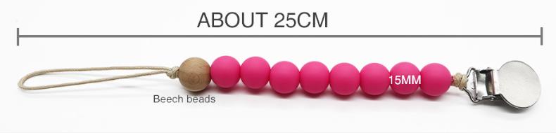 Silicone Teether Bracelet Clip Silicone Teether Bracelet Clip