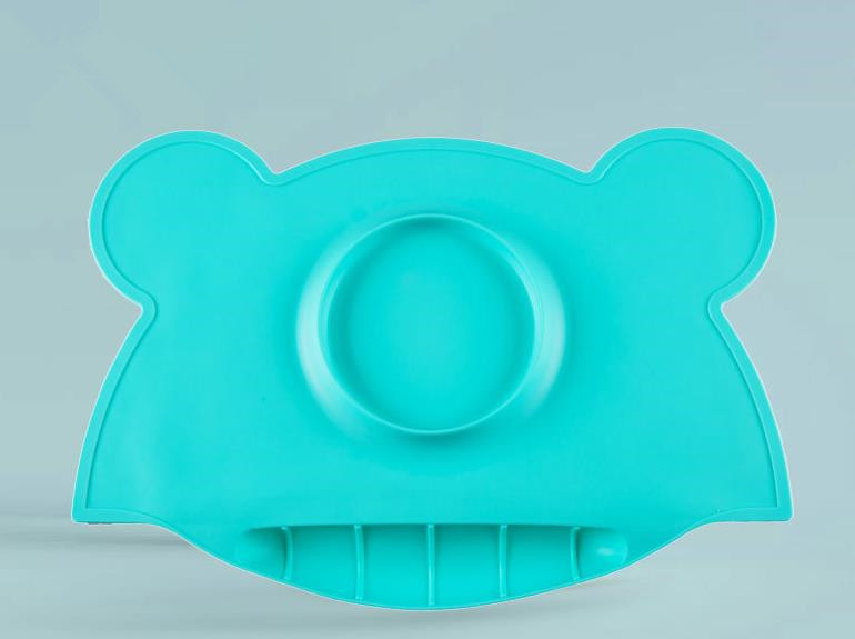 baby bowl with silicone placemat