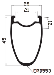 700c 45mm deep carbon rims