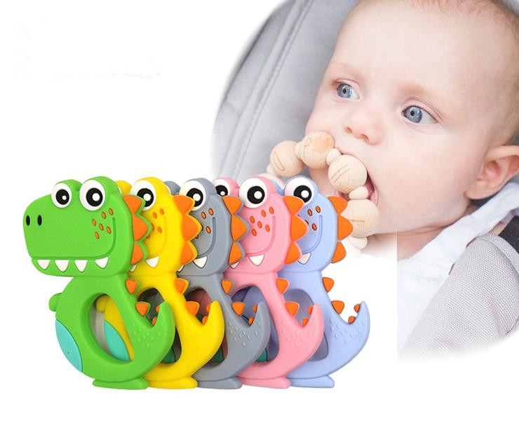 Dino Silicone Teether for Kids