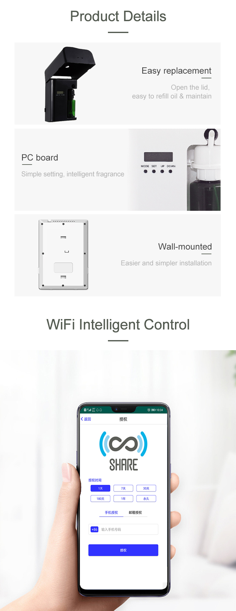 essential oil WIFI essential oil WIFI