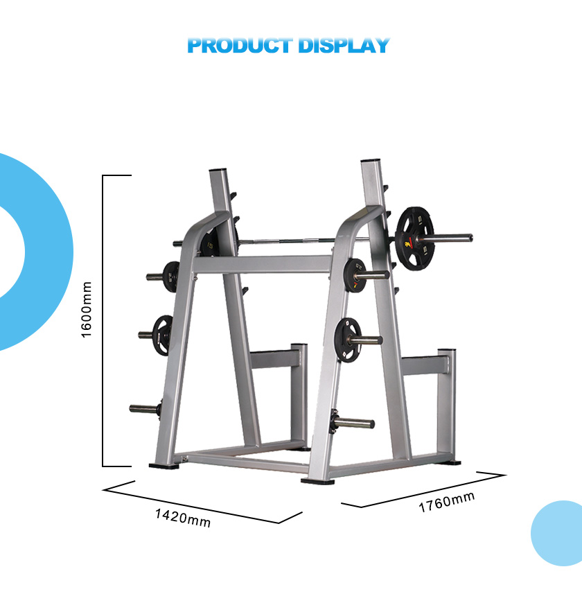 Squat rack with weights