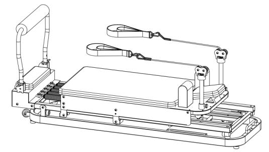 Pilates reformer machine