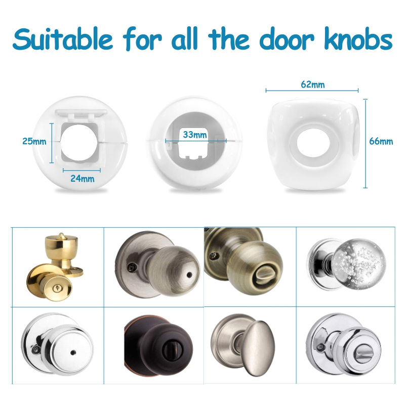 Child proof door knob covers