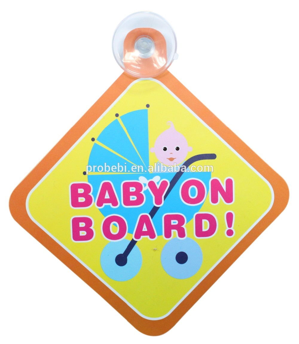 baby safety car sign