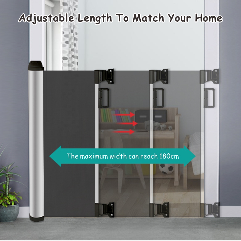 retractable safety gate