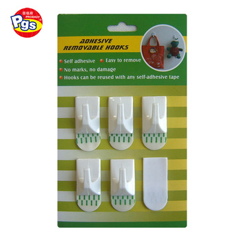 Adhesive plastic hook