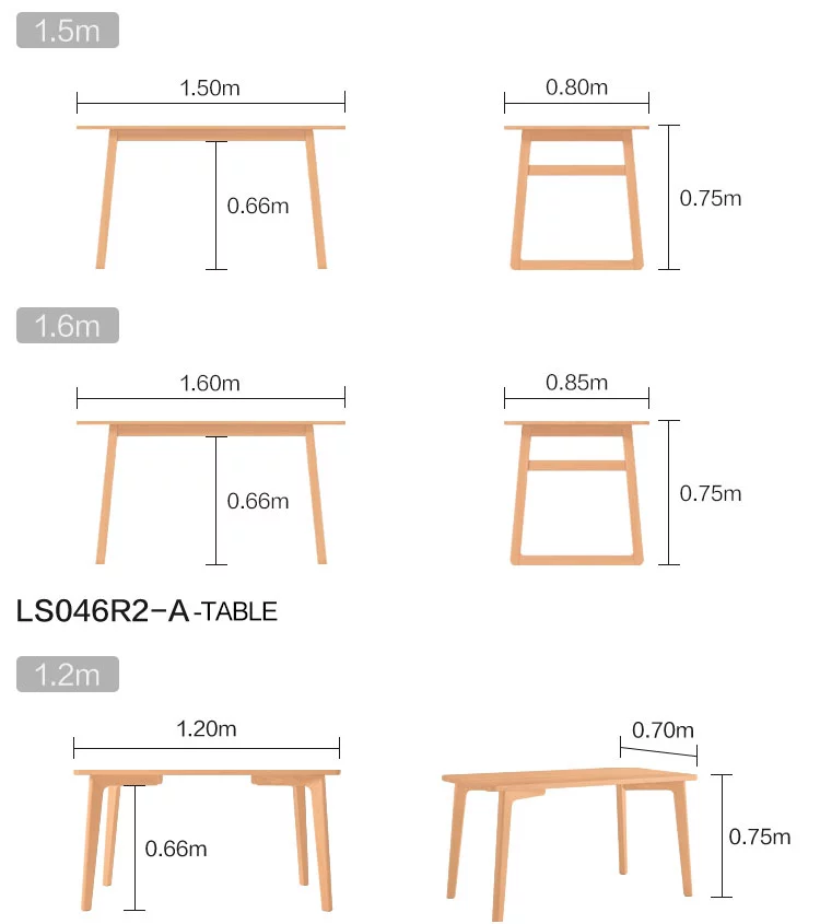 Morden Dining Room Wooden Furniture Wood Chairs Set And Dining Table