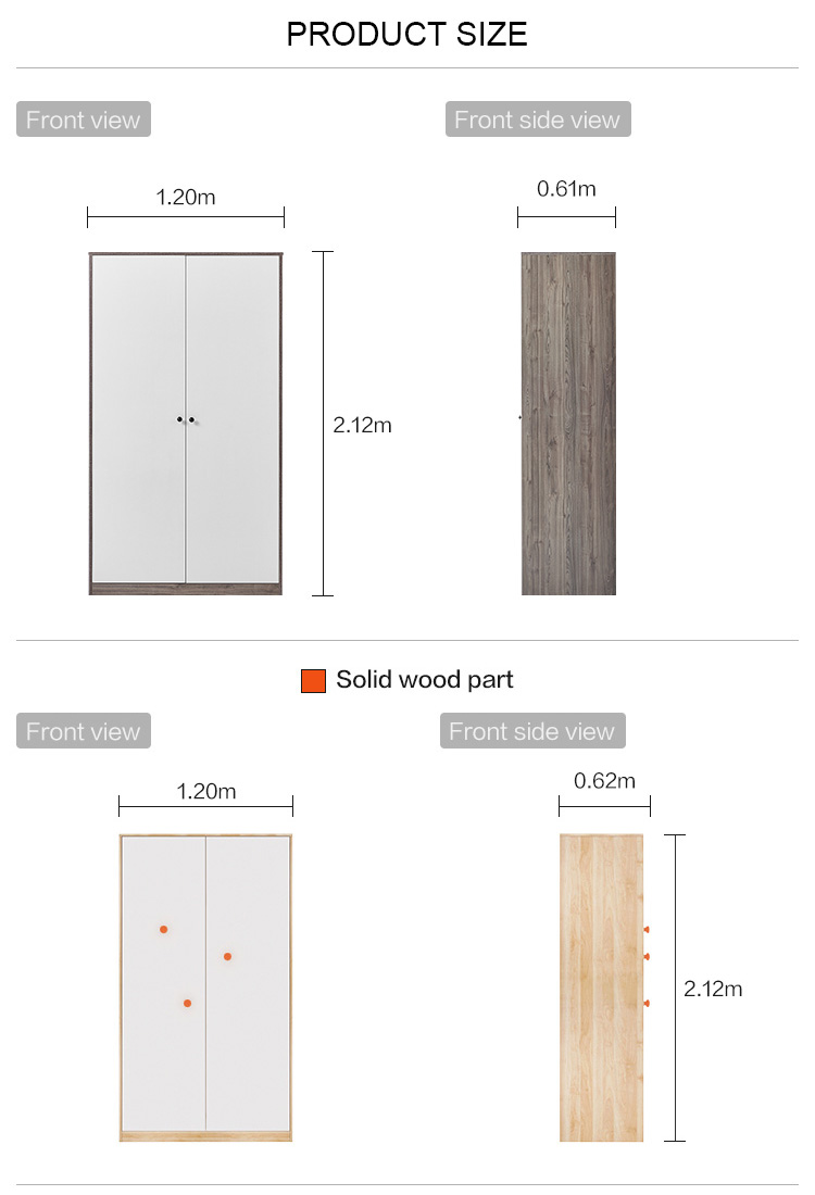 Foshan Bedroom Furniture Modern Wooden Cabinets Large Storage Wardrobe Closet Bedroom Amoires