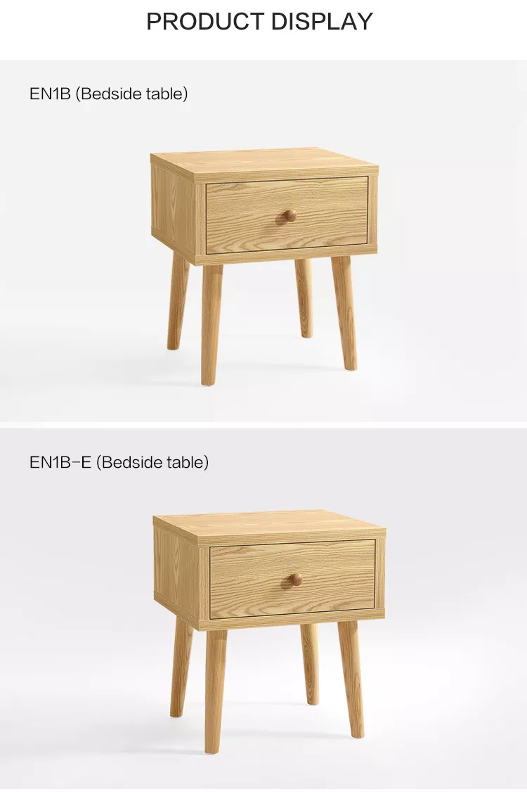 Modern Home Hotel Bedroom Wooden Drawer Cabinet Bedside Nightstand Side Table