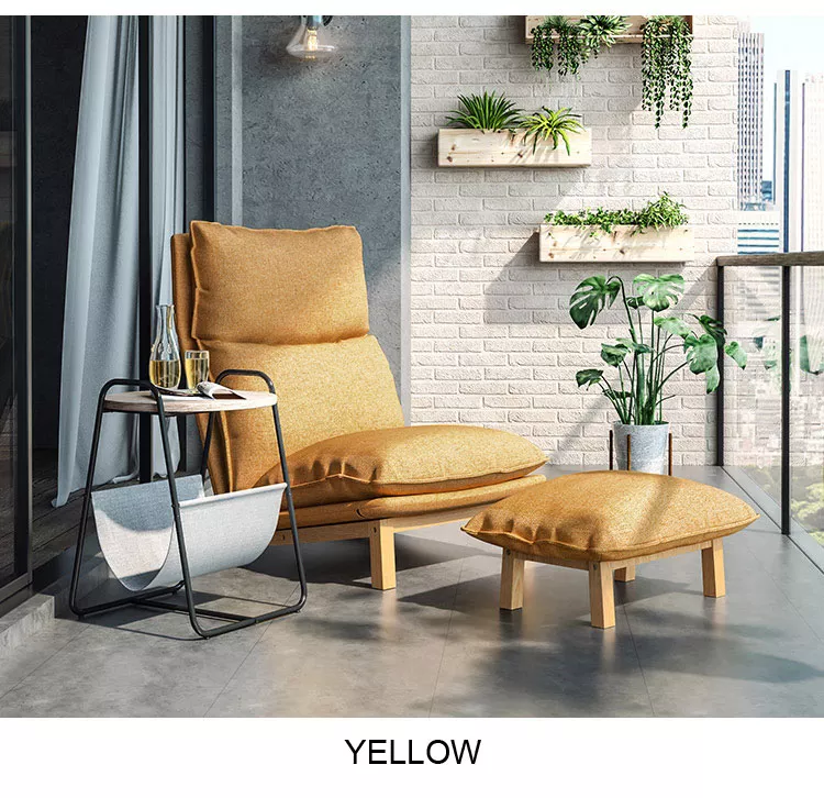 Nordic balcony lounge chair single bedroom lazy leisure sofa chair