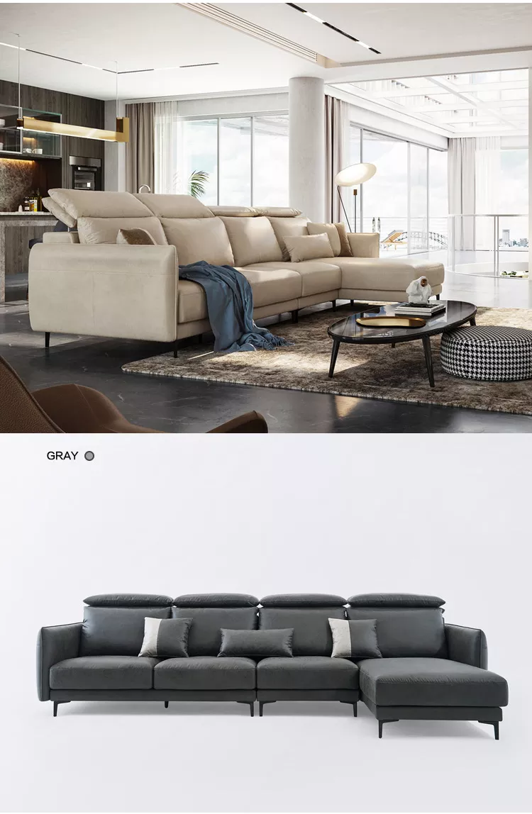 Modern Simple Living Room Home Technology Fabric Corner Sofa