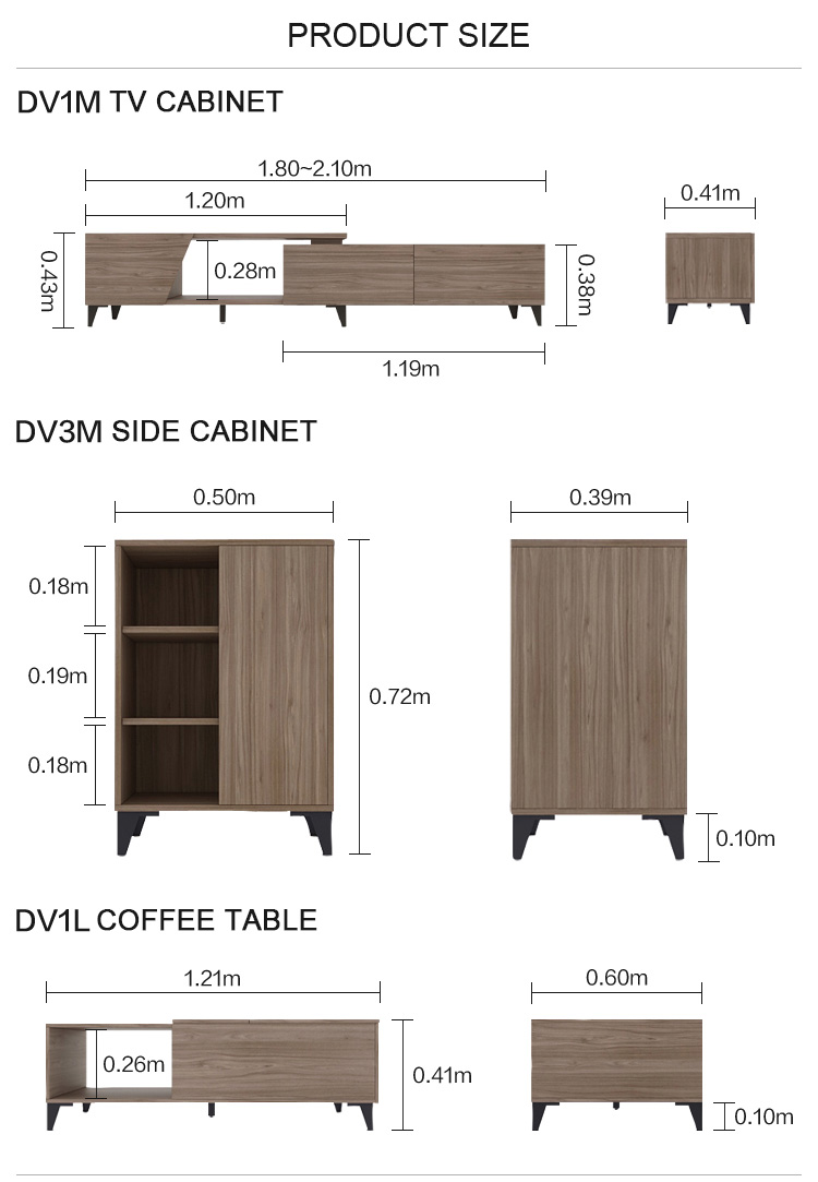 Modern Simple Living Room Furniture Set Wooden Tv Cabinets Designs Furniture