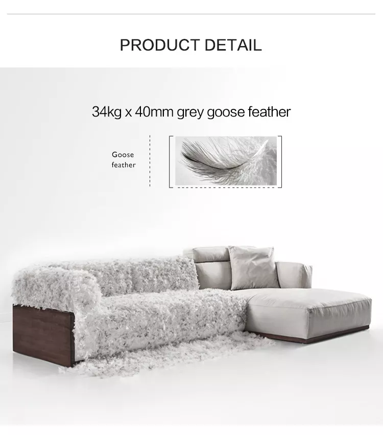 Nordic style large apartment combination set living room tech cloth fabric light luxury sofa