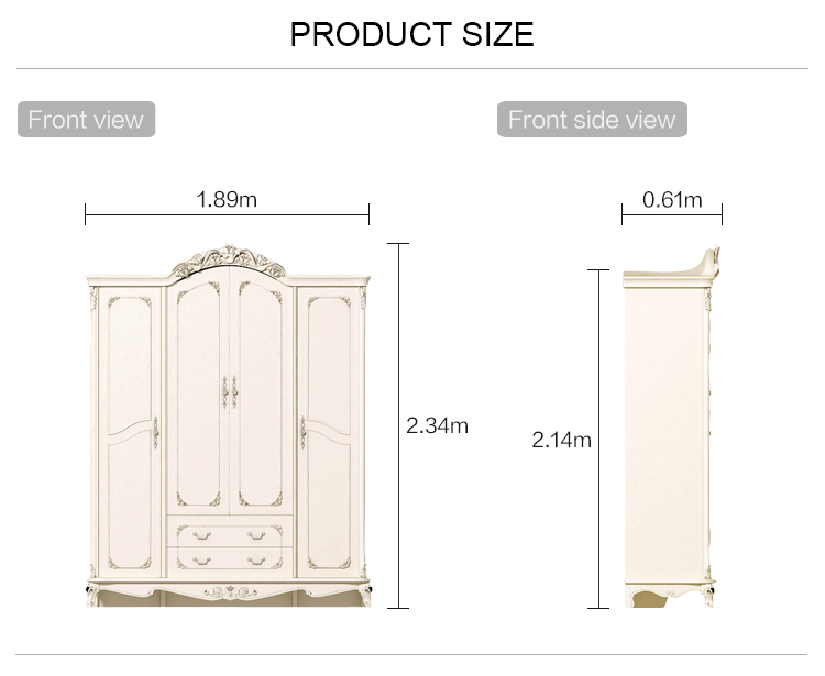 Linsy Home economical bedroom wardrobe modern minimalist european style furniture wardrobe