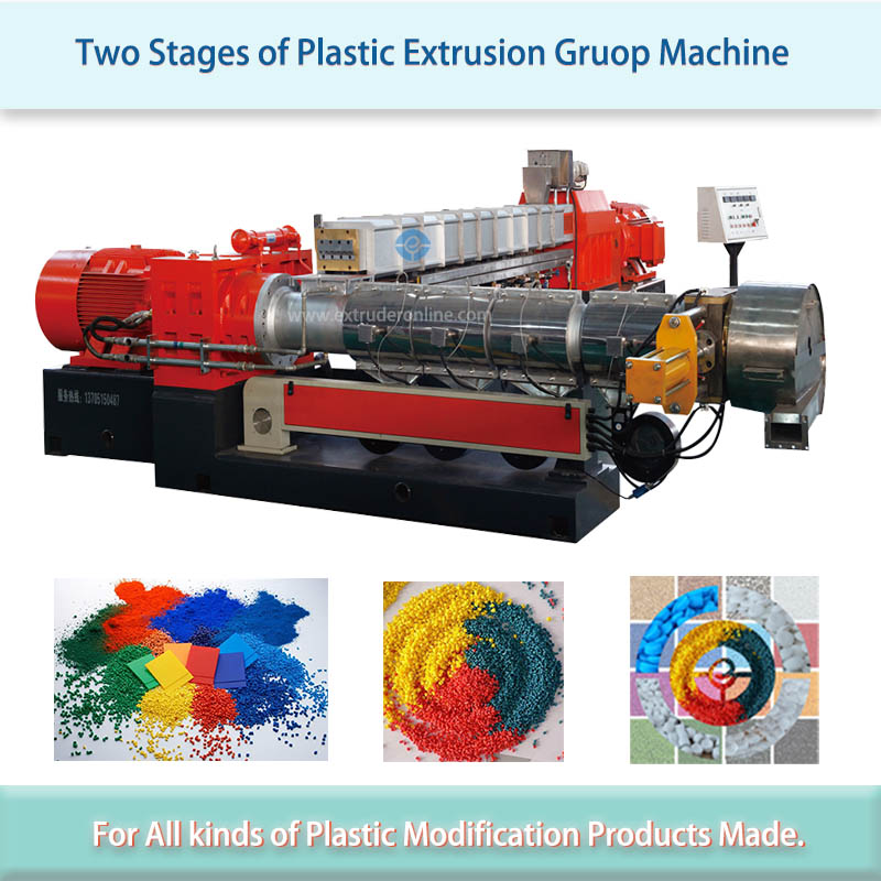 2 stager extruder red color 2 stage extruder
