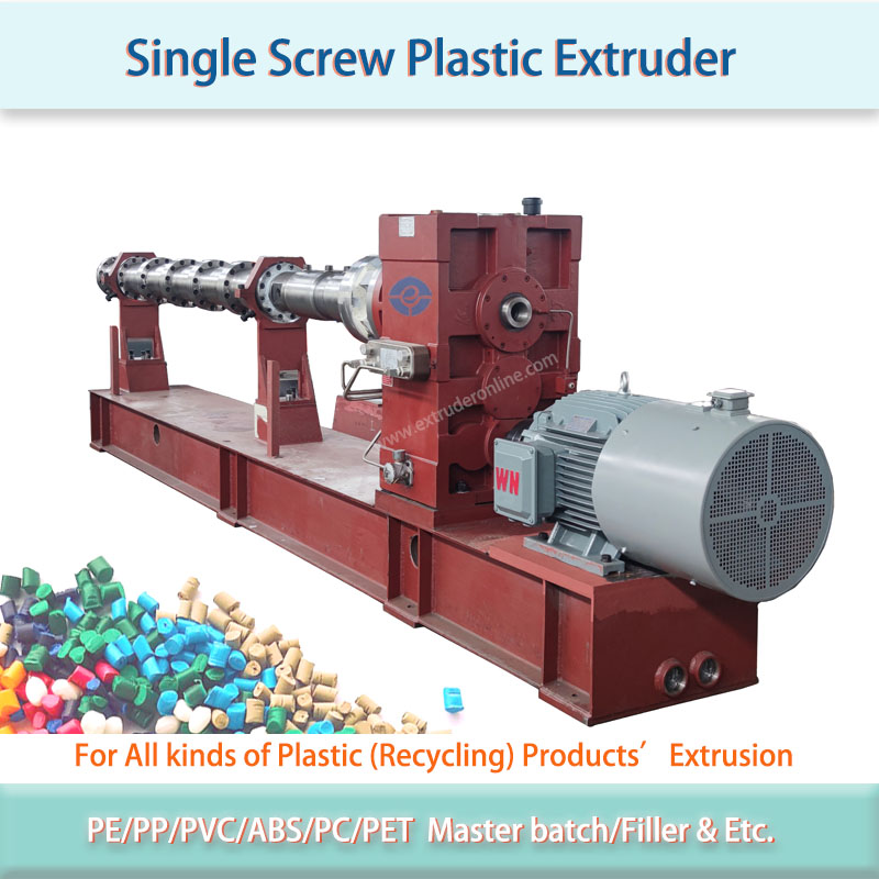  Small Single Screw Plastic Extruder 