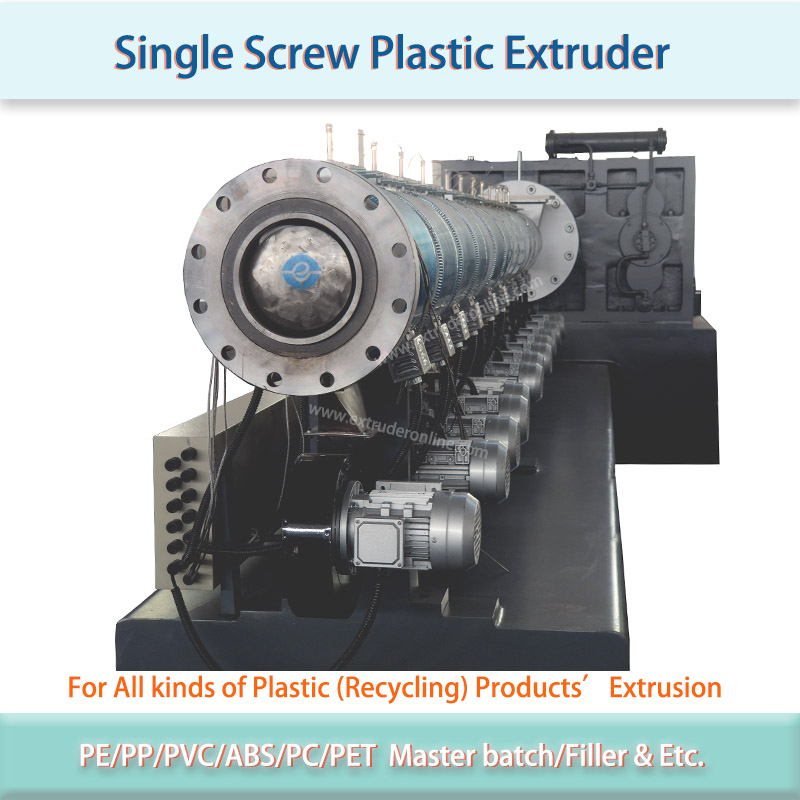  Small Single Screw Plastic Extruder 