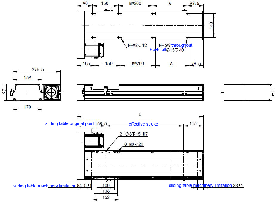 linear motion gantry module for CNC laser 3D printer