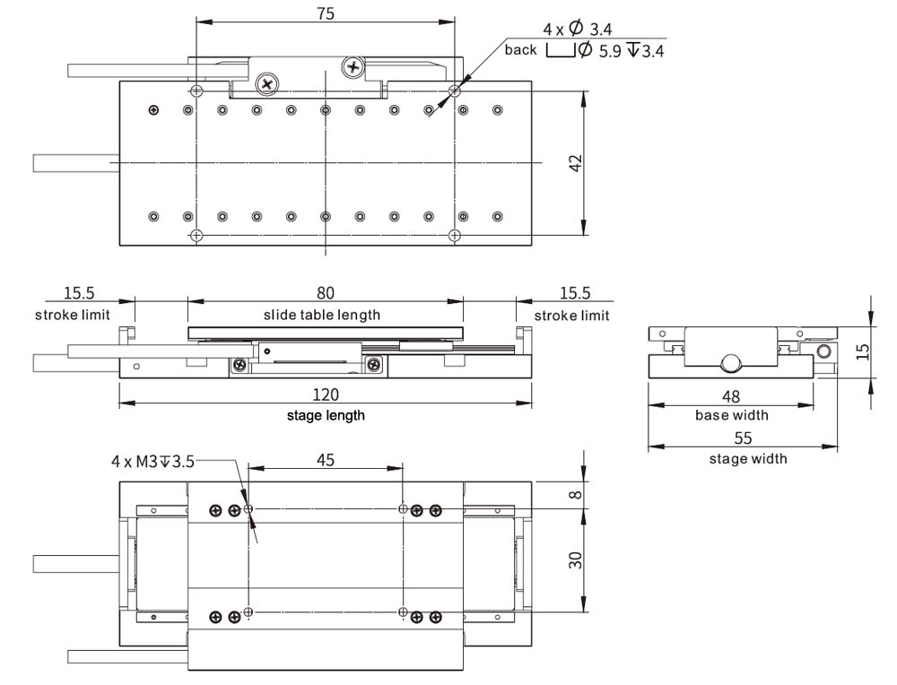 miniature linear motor stage