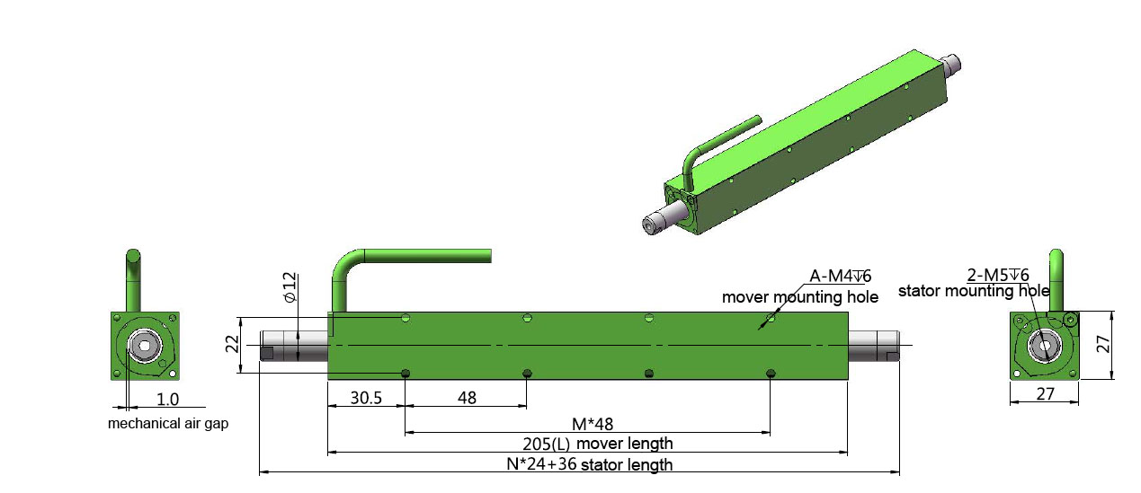 custom tubular motor