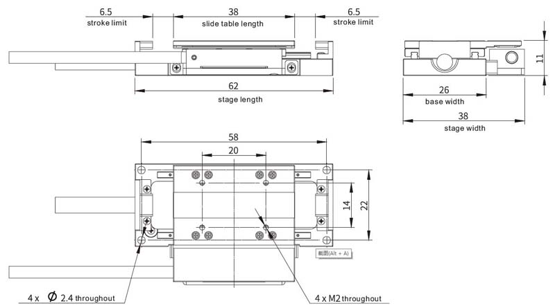 Miniature linear motor platform Miniature linear motor platform