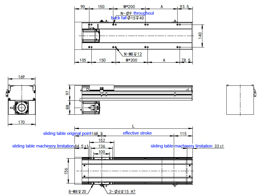 linear motion guide rail module linear motion guide rail module