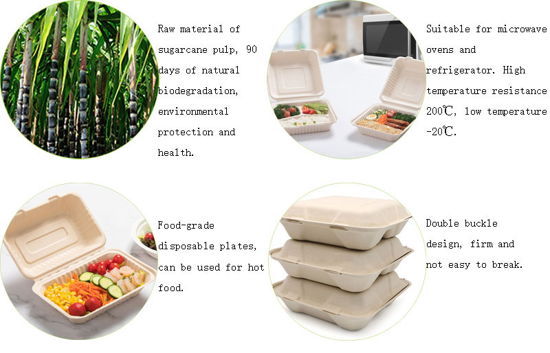 8 inch Clamshell Hamburger Box 8 inch Clamshell Hamburger Box