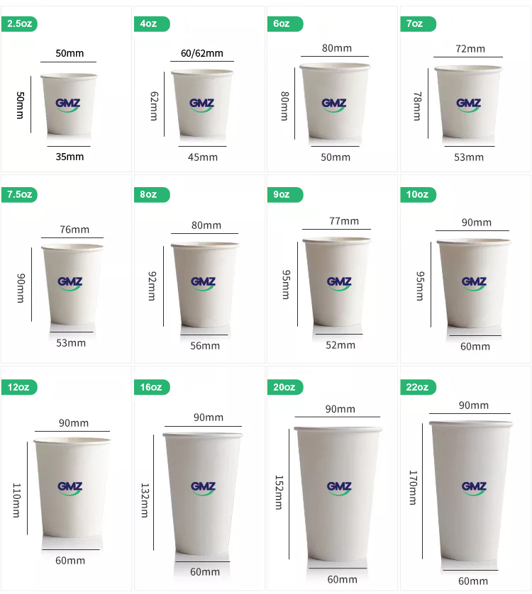 White paper coffee cup paper cups without plastic coating