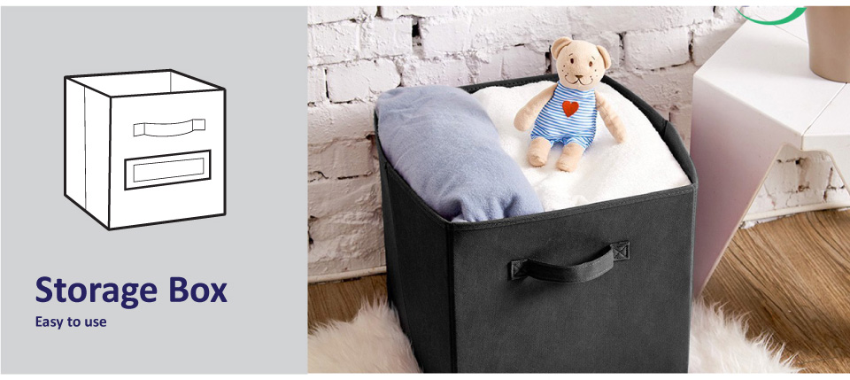 Storage Box Under bed Fabric Storage Bin for Closet