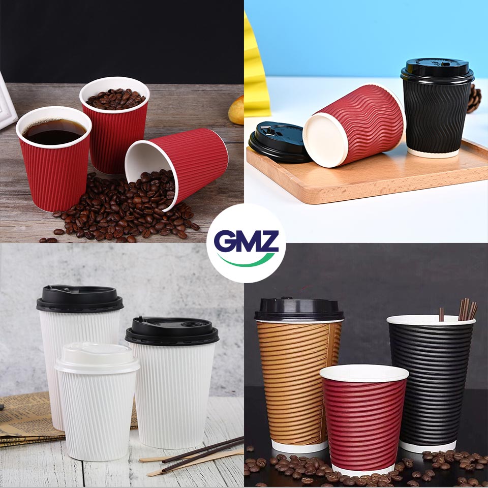 ripple wall paper coffee cup
