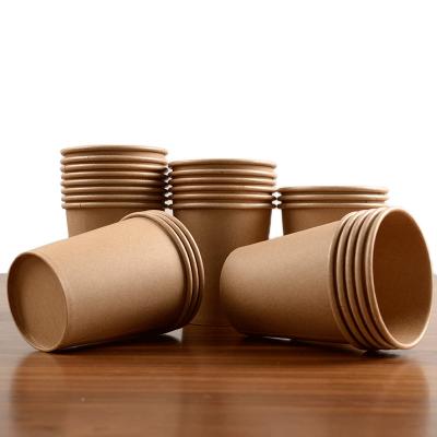 Water-based Coated Paper Cup Single wall Kraft paper cups