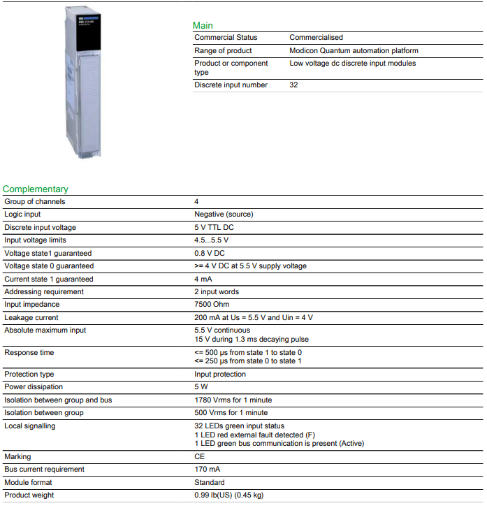 Schneider 140DDI15310