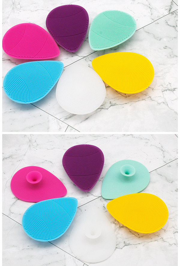 Silica gel facial cleansing instrument