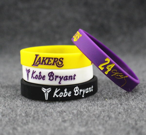 Thick silicone bracelet
