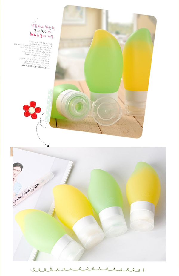 Silica gel cosmetics in separate bottles