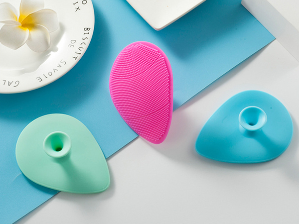 Silica gel facial cleansing instrument