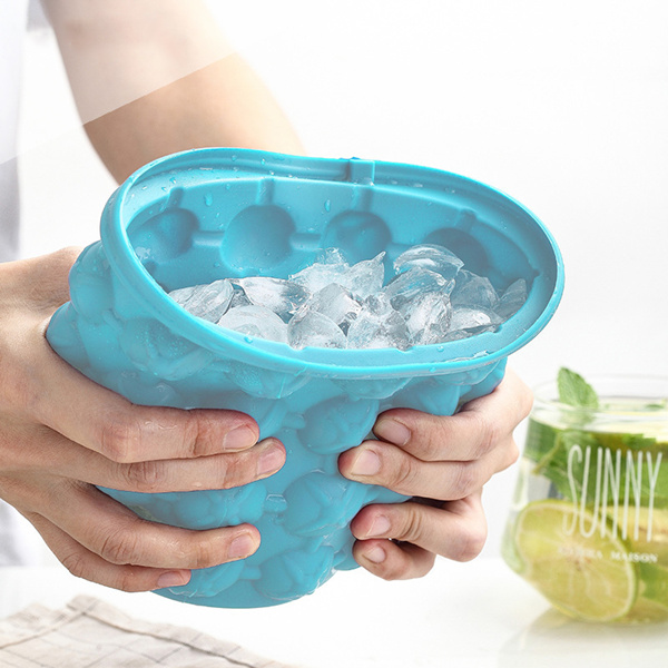 The silicone ice bucket