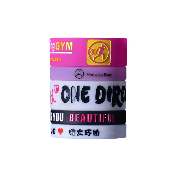 Thick silicone bracelet