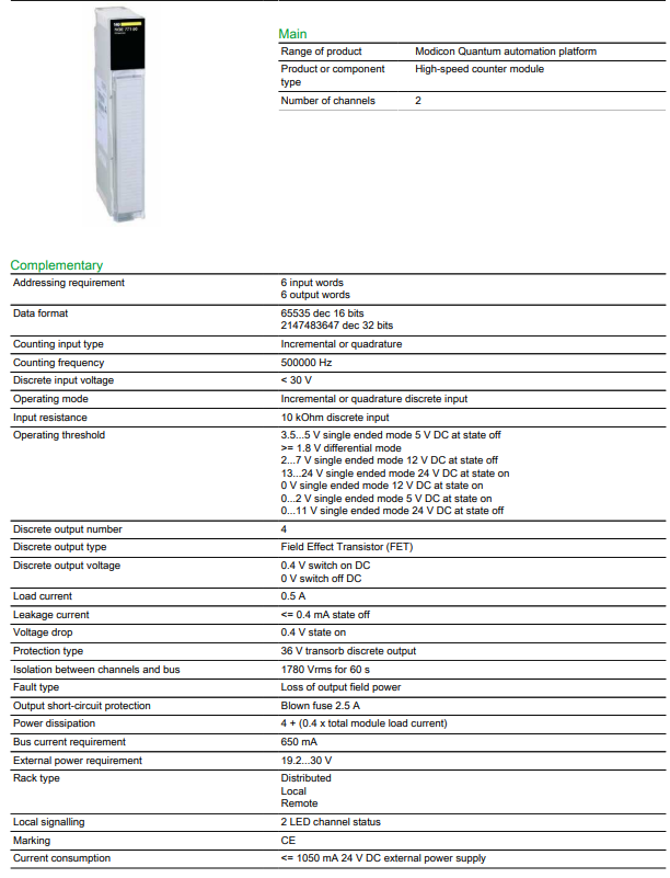 Schneider 140EHC20200