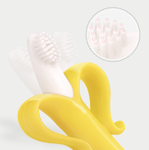 Silicone baby toothbrush