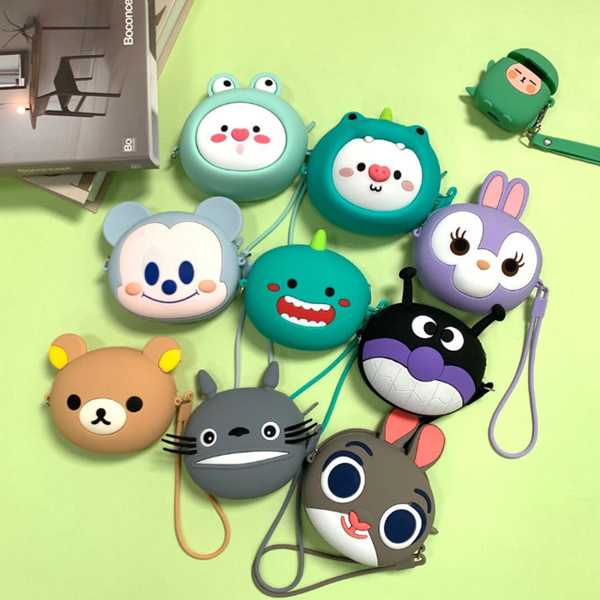 Carttoon silicone coin purse
