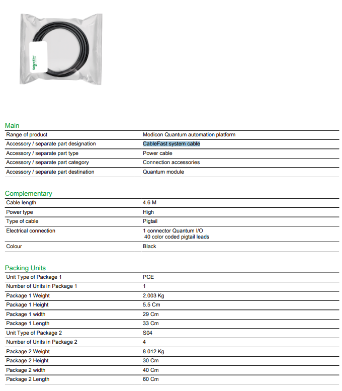 Schneider 140XTS10215