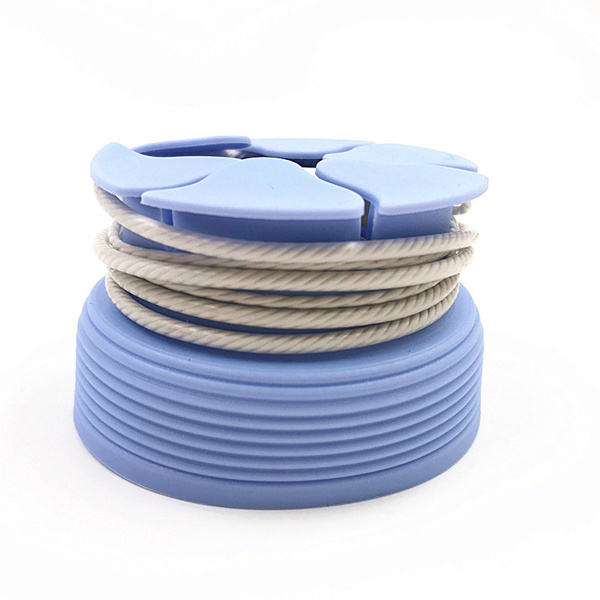 Silicone earphone cable storage box