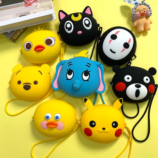 Carttoon silicone coin purse