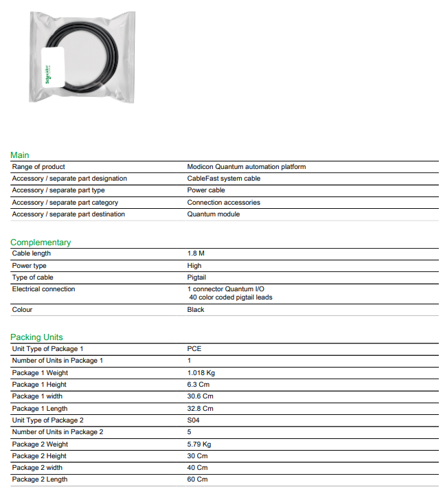 Schneider 140XTS10206