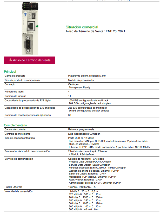 Schneider BMXP342030