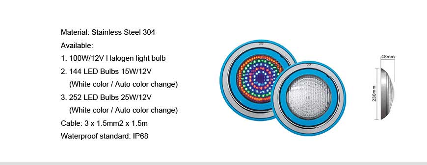 led underwater light